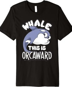 women men apparel: Funny animals whale orca Premium T-Shirt