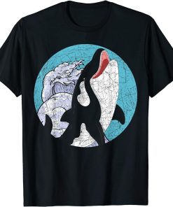 Killer Whale Lover Ocean Animal Lover Waves Orca T-Shirt