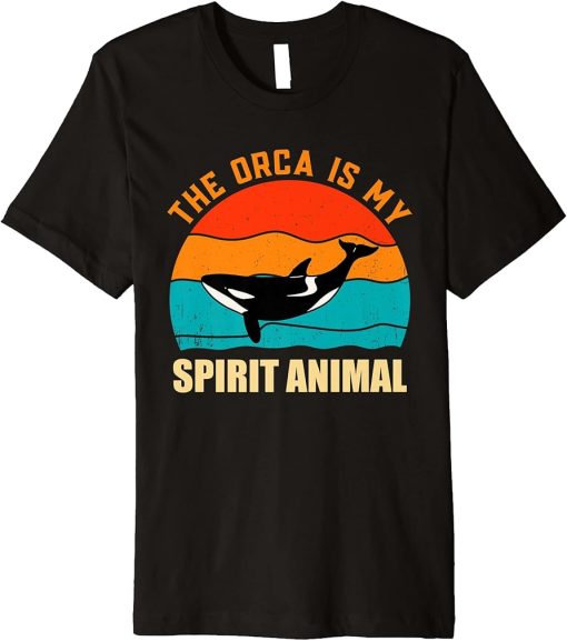 The Orca Is My Spirit Animal - Vintage Killer Whale Premium T-Shirt