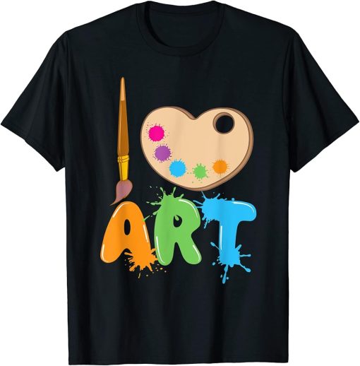 Cool Painting Art For Men Women Draw Pencil Drawing Teacher T-Shirt