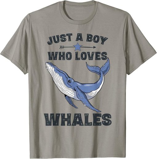 Funny Whale Shirt Gifts for Boys Whales Lover Shirts T-Shirt