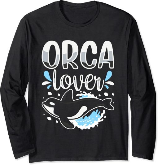 Orca Lover Protect Orcas Whale Sea Long Sleeve T-Shirt